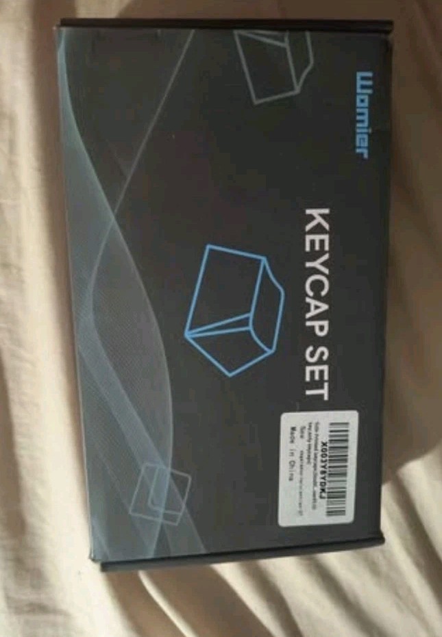 Womier Low Profile Black Topographic Keycaps