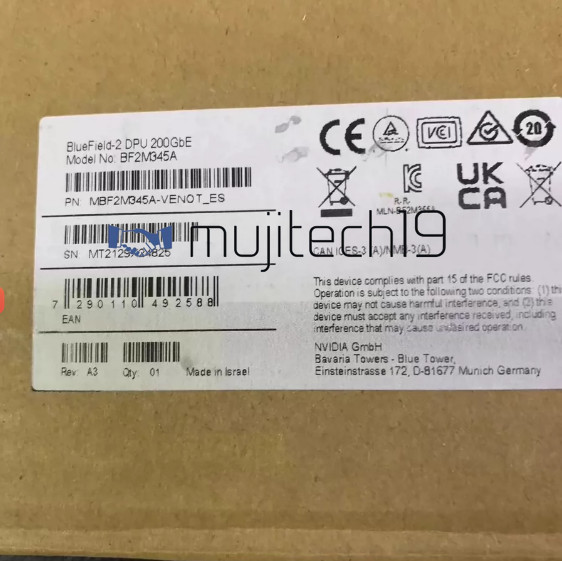 nvidia bluefield-2 200g dpu network card SINGLE-PORT QSFP56