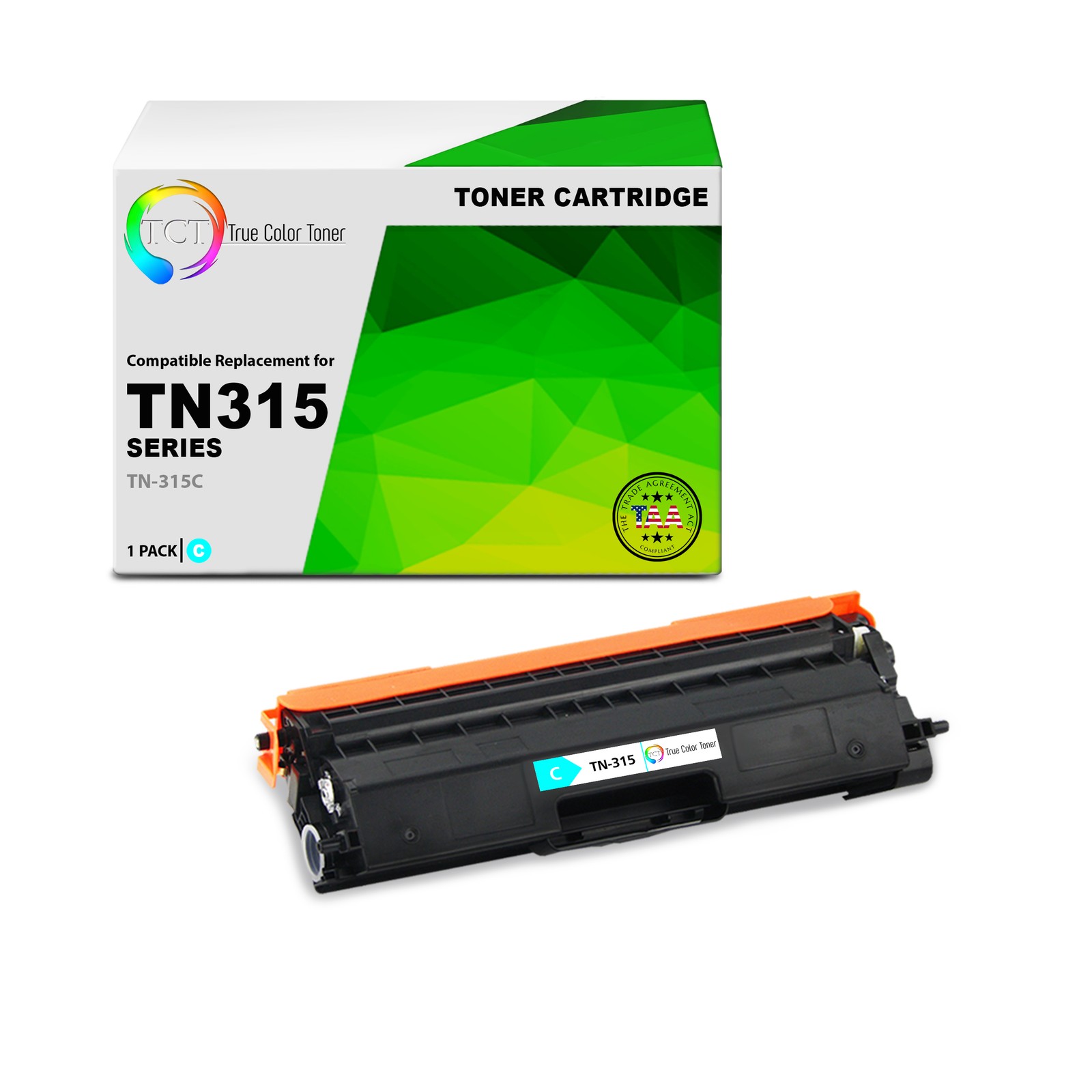 TCT TN-315C TAA Compliant Compatible Toner Cartridge Replacement for Brother