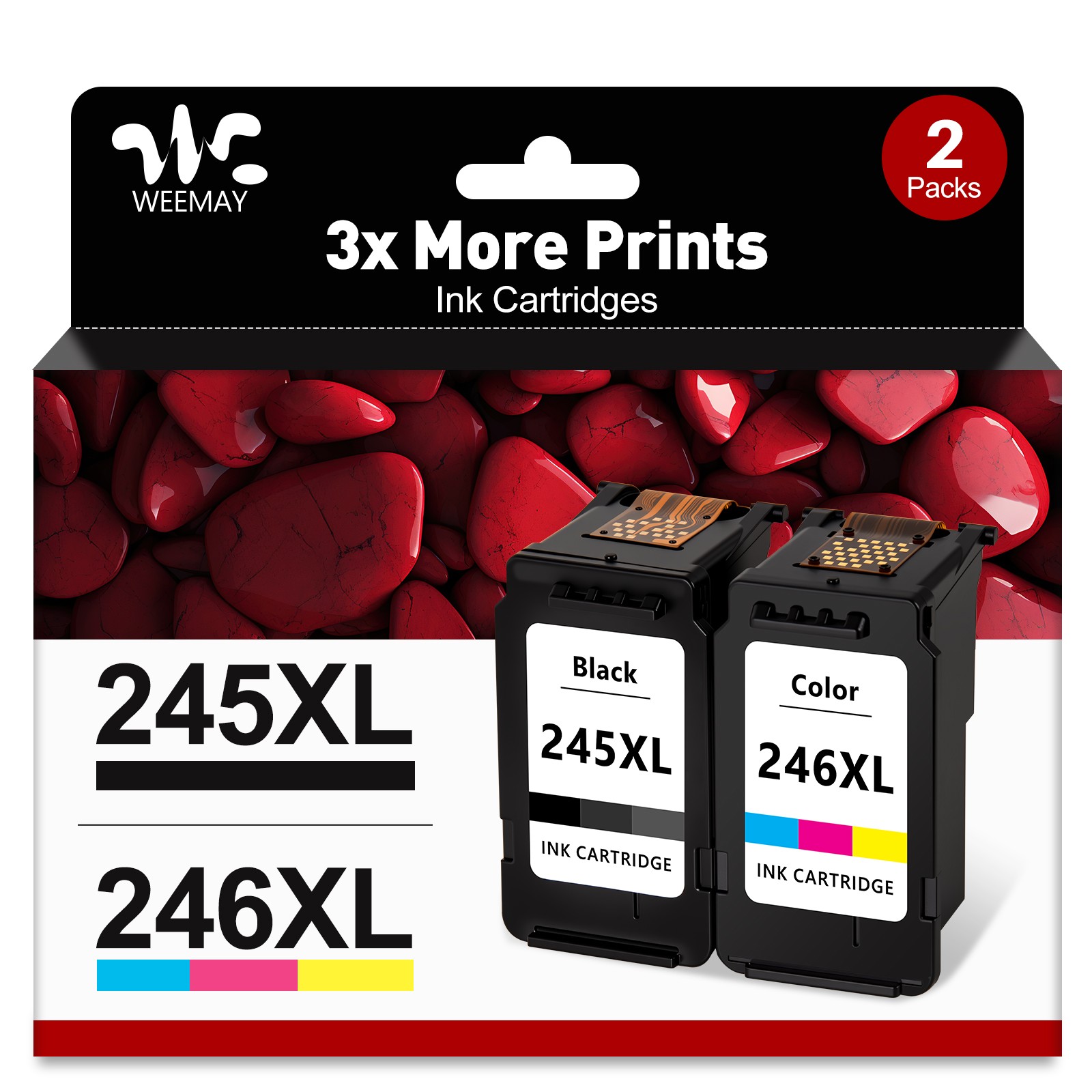 Multi-pack Cartridges 245 246XL for Canon Pixma TS202 TS3100 TR4500 MX490 MG2920