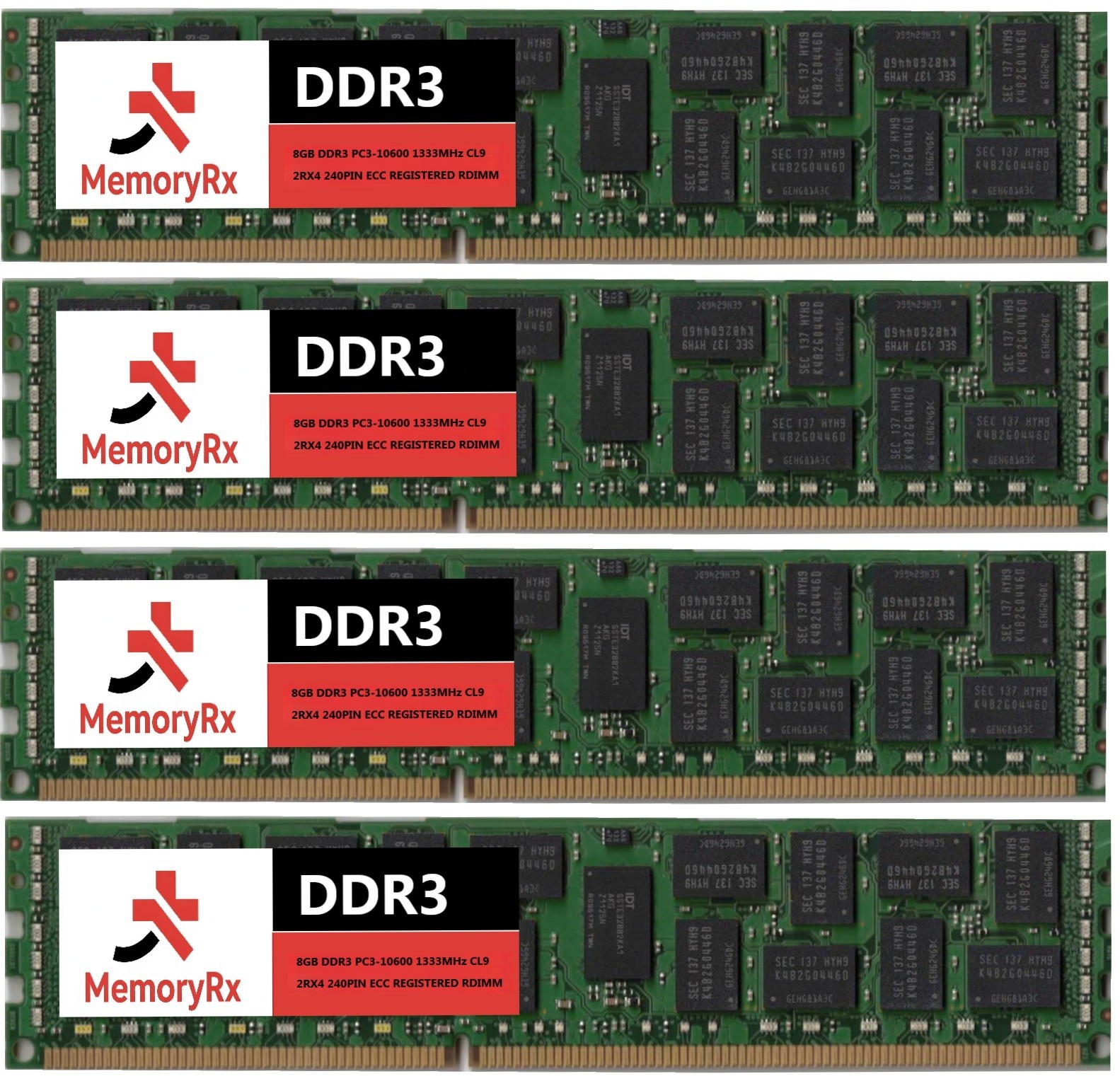 32GB Kit 4X 8GB DELL PRECISION WORKSTATION T5500 T5600 T7500 T7600 Memory Ram