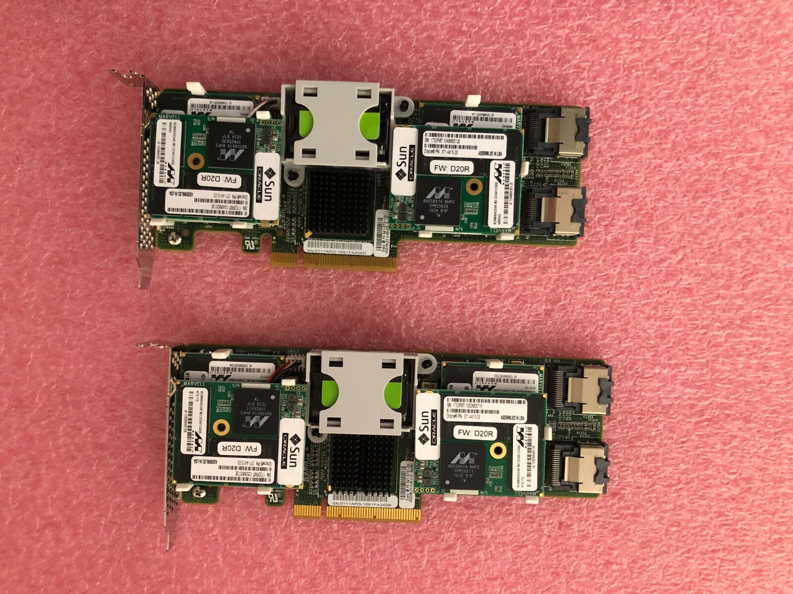 1 lot of 2 Sun/Oracle 541-3731-08 PCI-E Flash Accelerator Low Profile