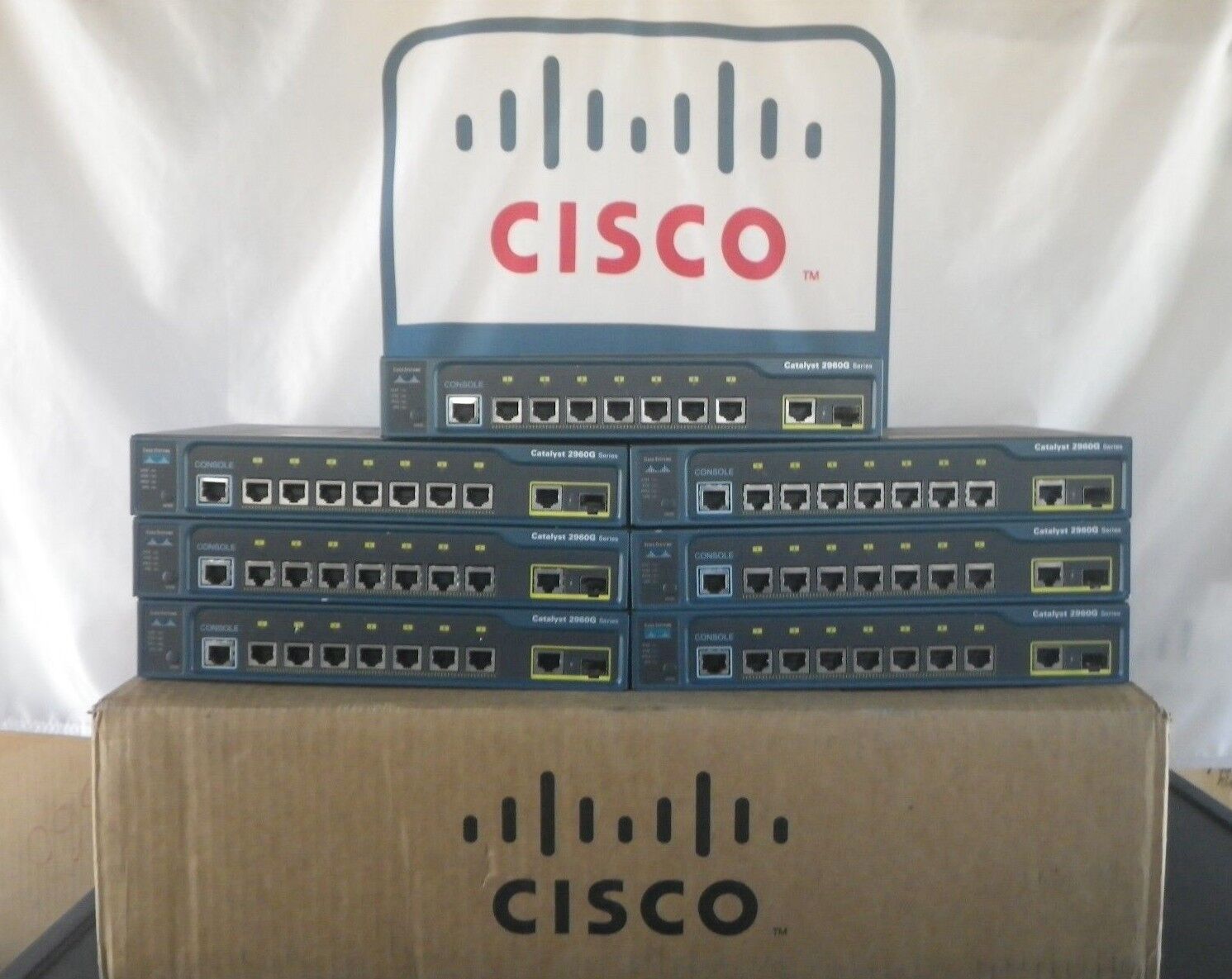 Cisco WS-C2960G-8TC-L Switch 2960G Gigabit Ethernet 1-YR Warranty