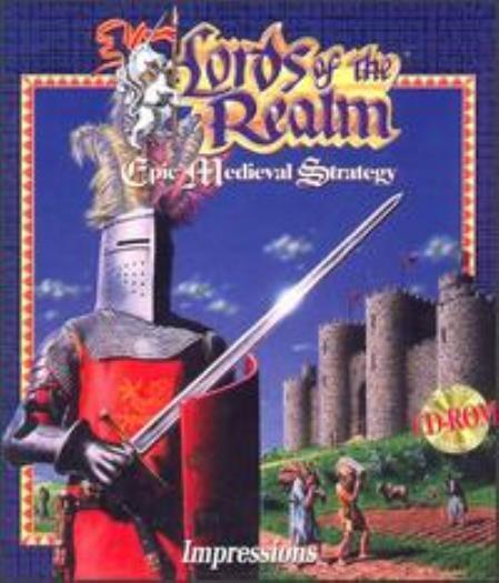 Lords of the Realm 1 PC CD battle conquer medievil England castle kingdom game