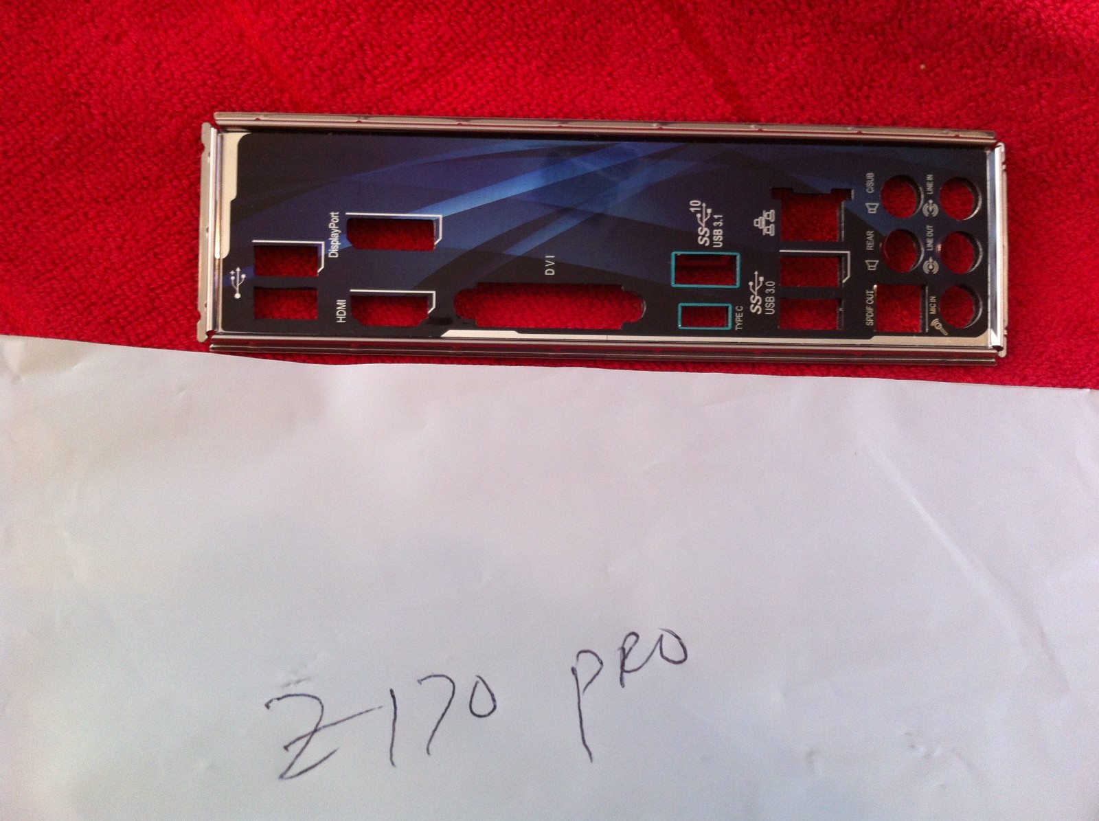 ASUS IO Shield for ASUS Z170 PRO ,Z170-PRO , ORIGINAL ONE , DARK BLUE