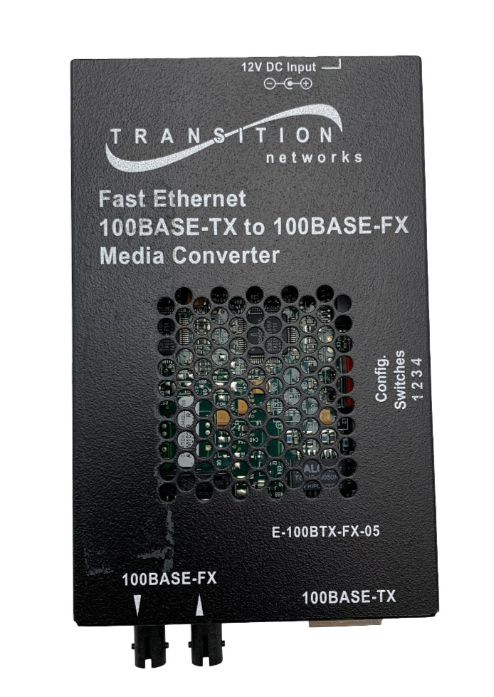 Transition Networks E-100BTX-FX-05 Fast Ethernet Media Converter