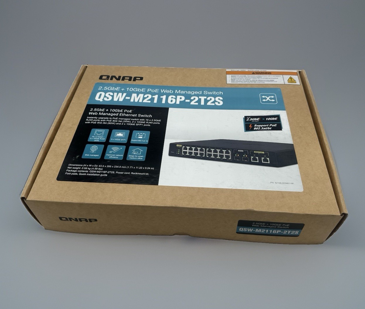 QNAP QSW-M2116P-2T2S Fully Managed Ethernet Switch (20 Ports)