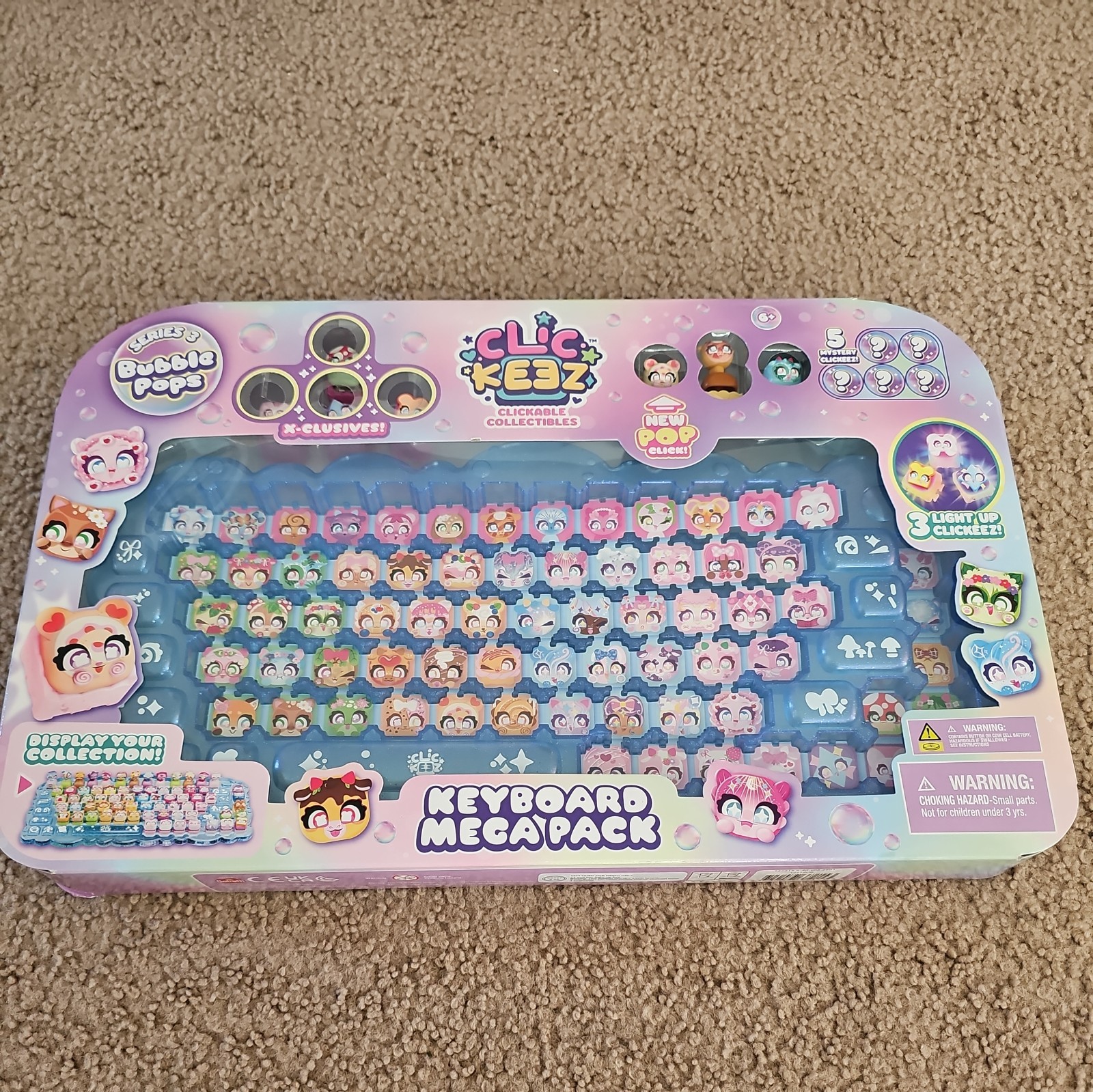 Clickeez Keyboard Mega Pack (Series 3) Includes Case and 12 Characters