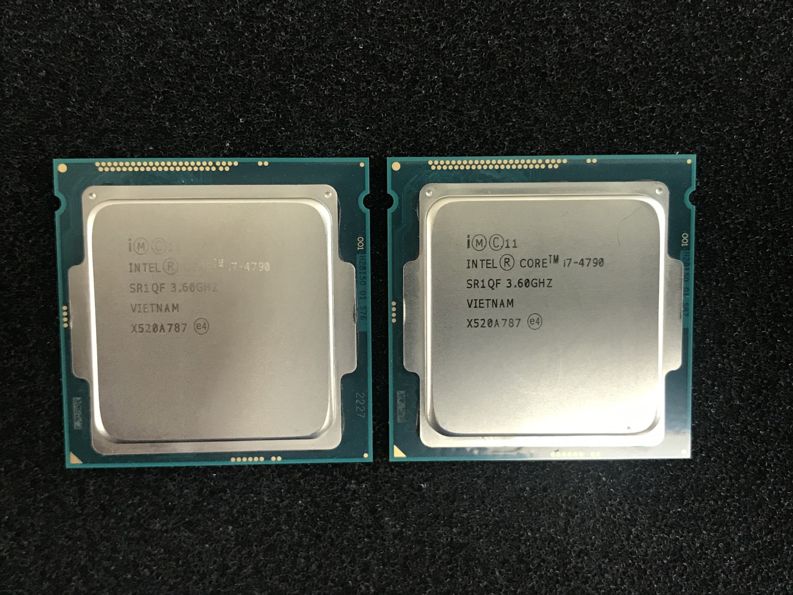(Lot of 2) Intel Core i7-4790 3.60GHz Quad-Core CPU SR1QF LGA1150 - CPU676A