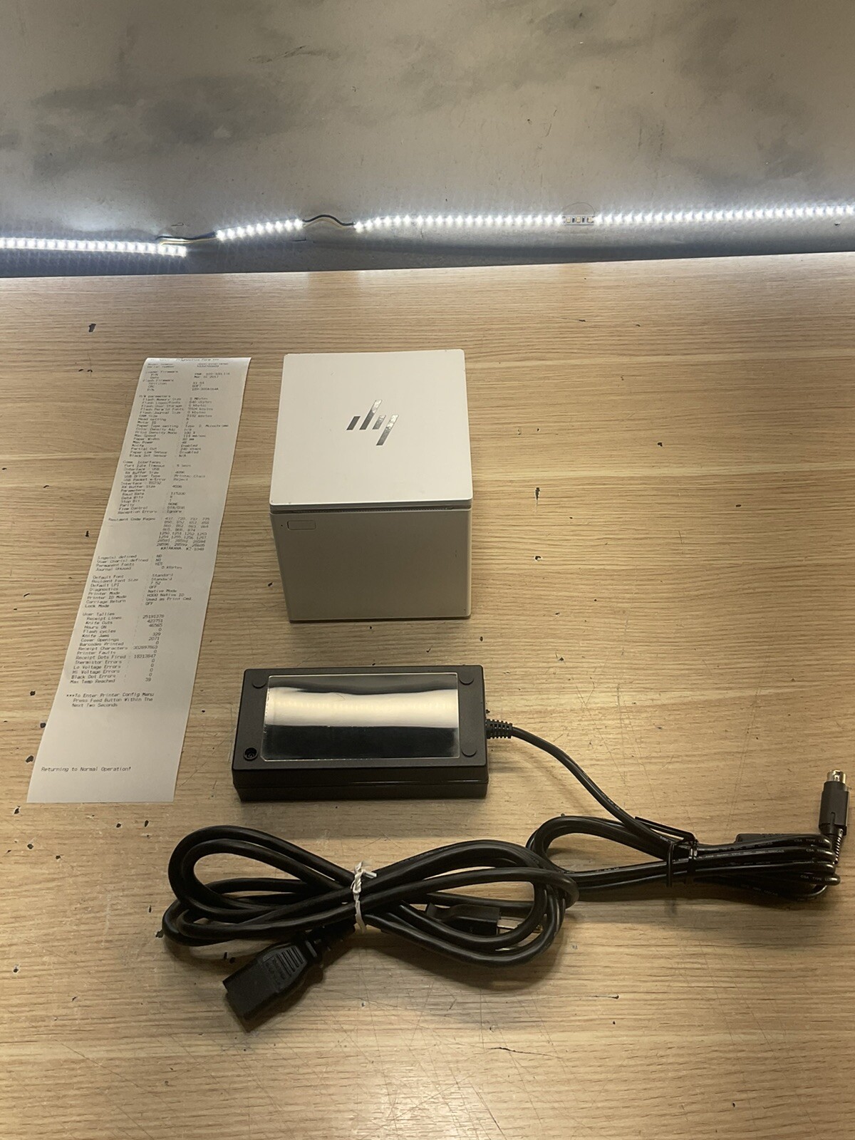 HP H300-E8SD-HPN0 Thermal Printer With Cutter White/JUA2239