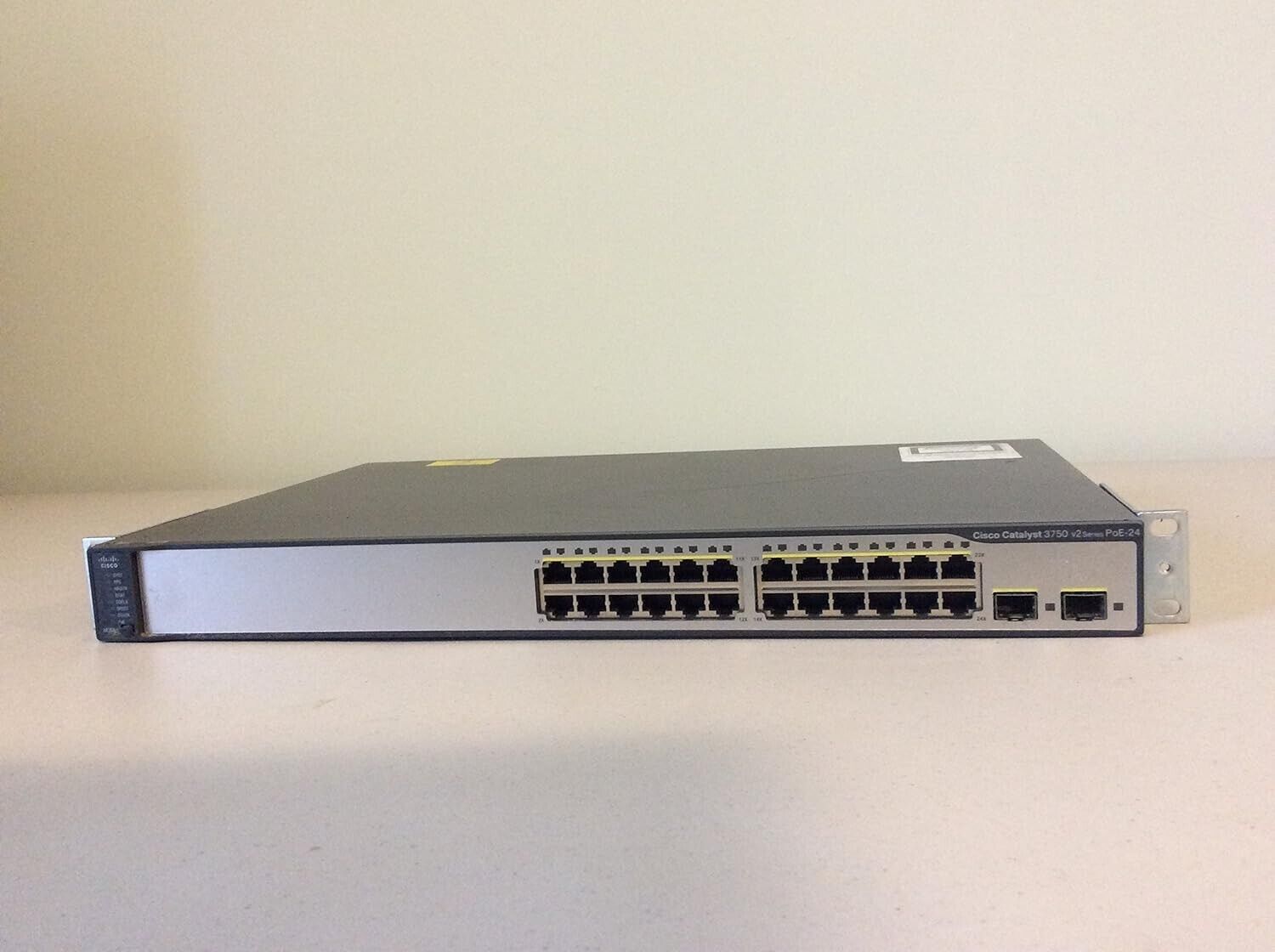 Cisco WS-C3750V2-24PS-S 24-Port PoE+ Stackable Managed Ethernet Switch
