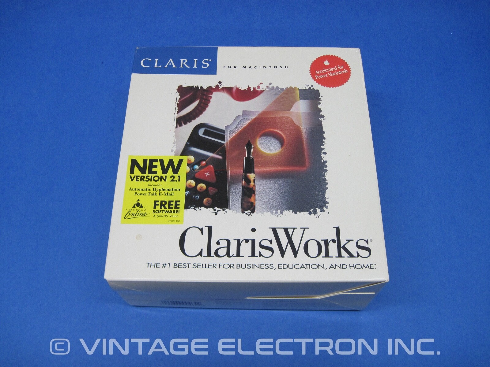 Vintage Apple Macintosh ClarisWorks Software - V2.1  - Complete Software 1993
