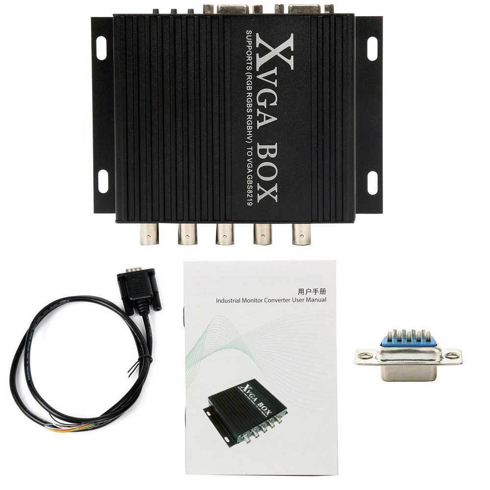 GBS-8219 Industrial Monitor Converter RGB/ SOG /RGBS/ RGBHV to VGA Adapter