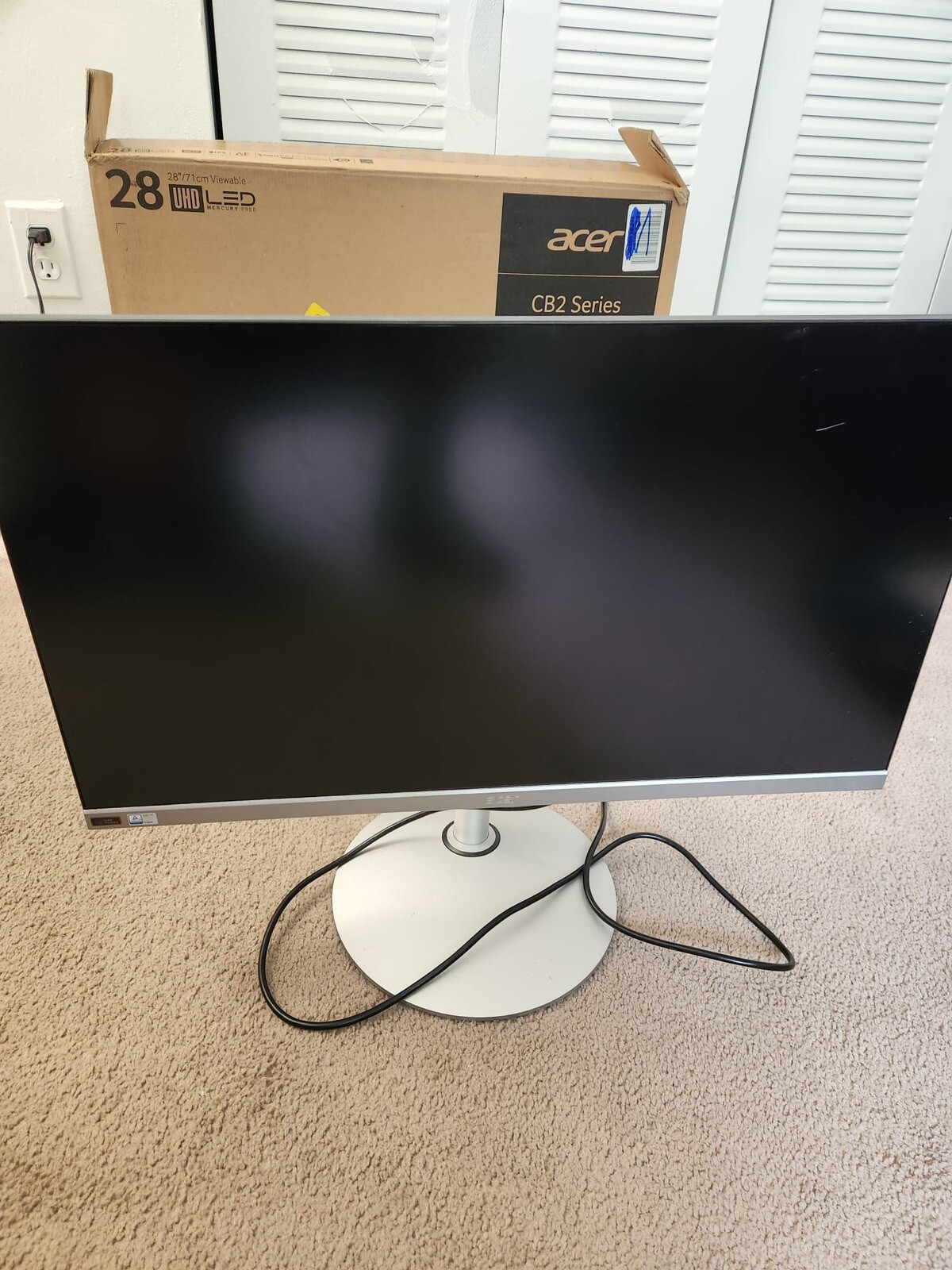 Acer CB282K smiiprx 28" IPS LED Monitor - Black/Silver