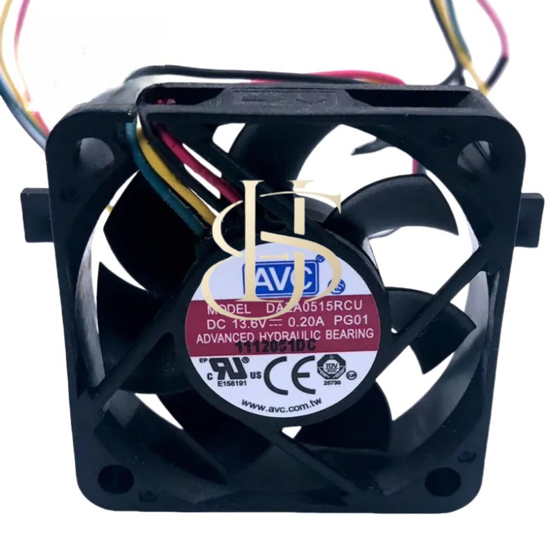 1PC For AVC DAZA0515RCU 13.6V 0.20A 4-wire Plug 5015 Waterproof Cooling Fan