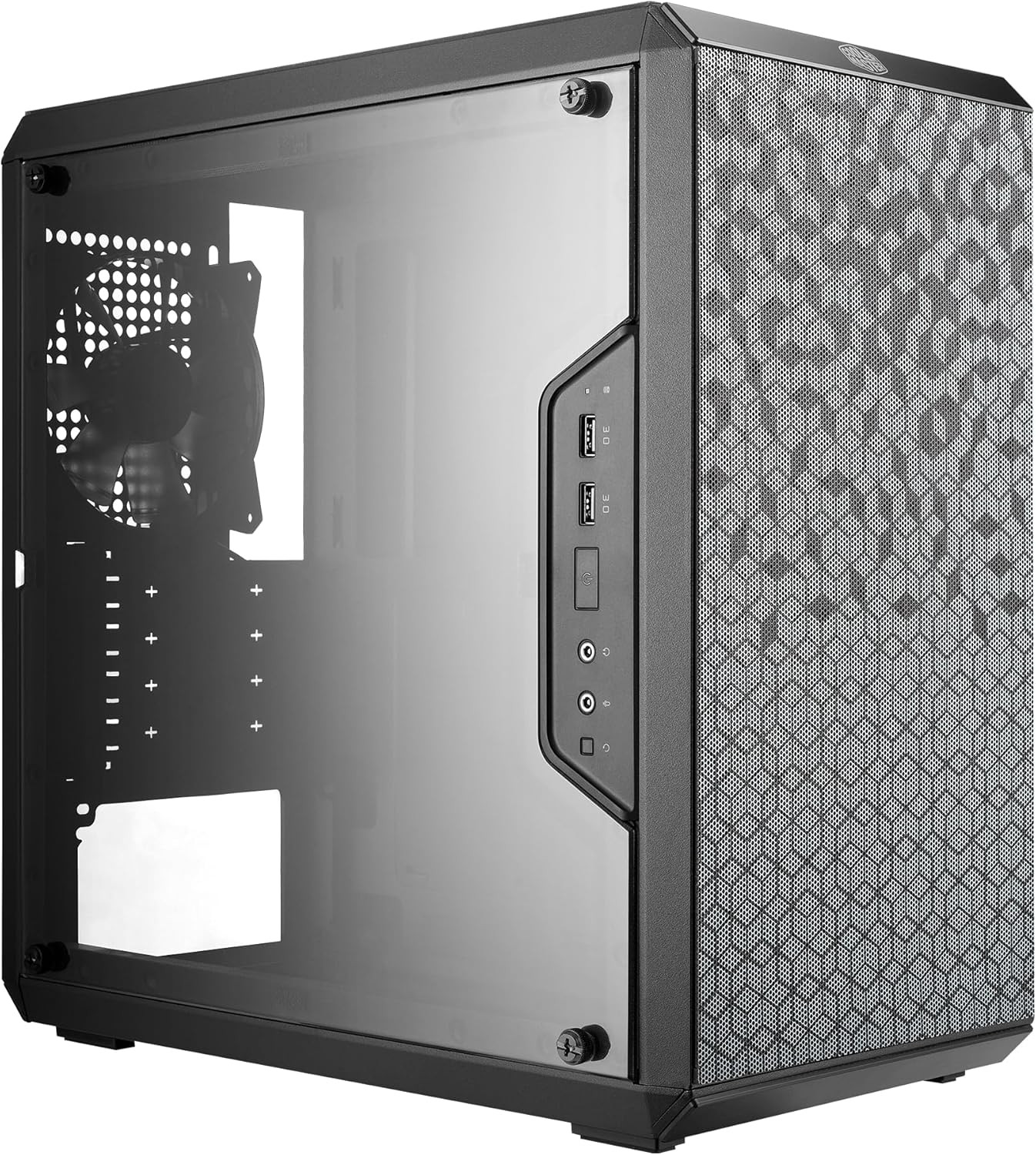 Masterbox Q300L Micro-Atx PC Case – Compact Matx Computer Case with Magnetic Dus
