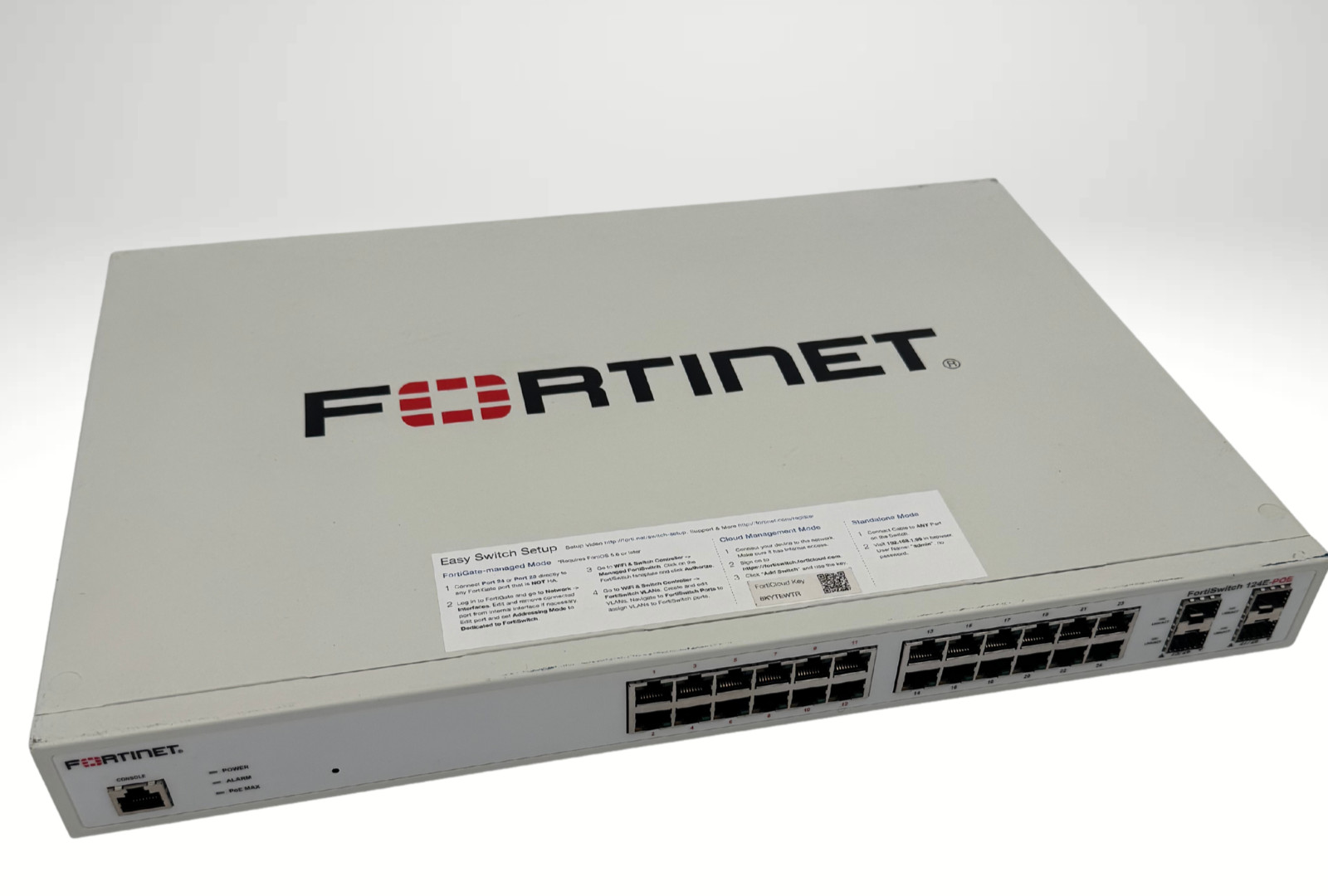 Fortinet FortiSwitch FS-124E-POE L2 Managed 24 Ports PoE Switch