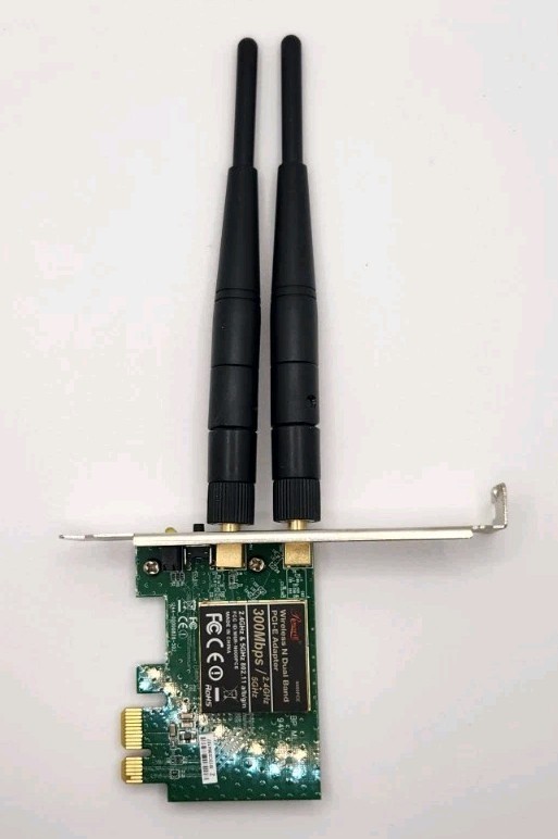 Rosewill RNX-N600PCE N600 Wireless Dual Band PCI-E Adapter 300Mbps 2.4GHz 5GHz
