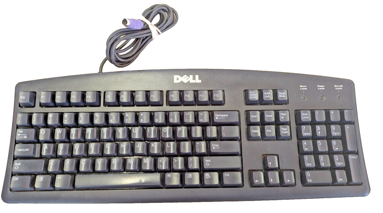 Dell SK-8110 Black PS/2 Desktop Mechanical Keyboard CN-07N242 7N242 TESTED