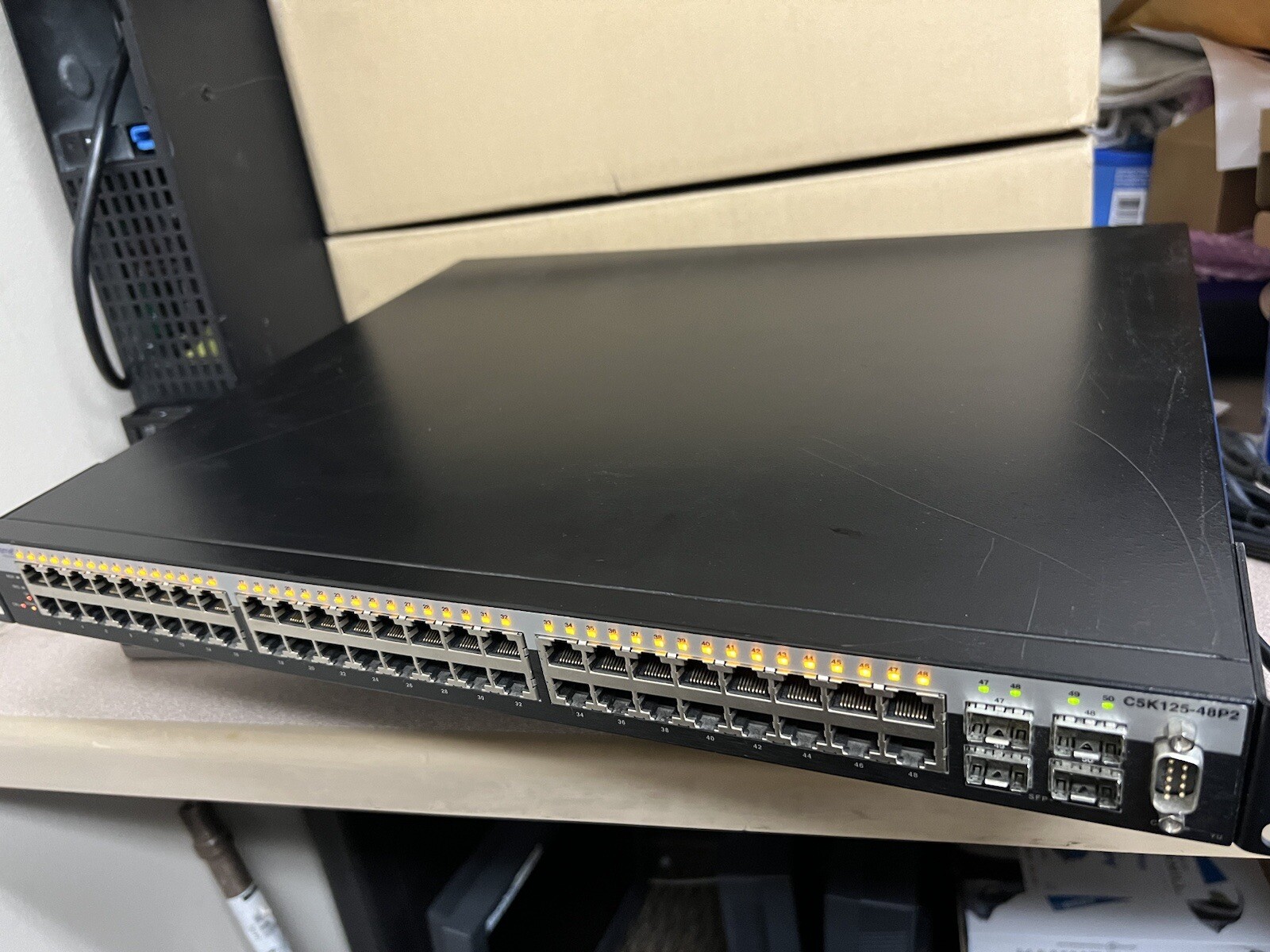 1x C5K125-48P2 Enterasys Networks C5 48-Ports 10/100/1000 Poe SFP Gigabit Switch