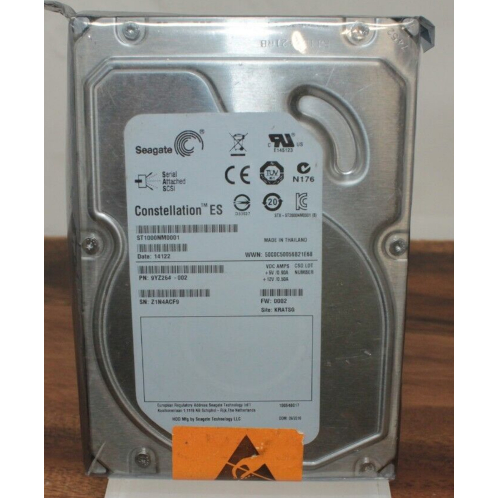 Seagate ST1000NM0001 1TB 3.5" SAS HDD, 7200 RPM, 64MB Cache, 6.0 Gb/s GL NEW