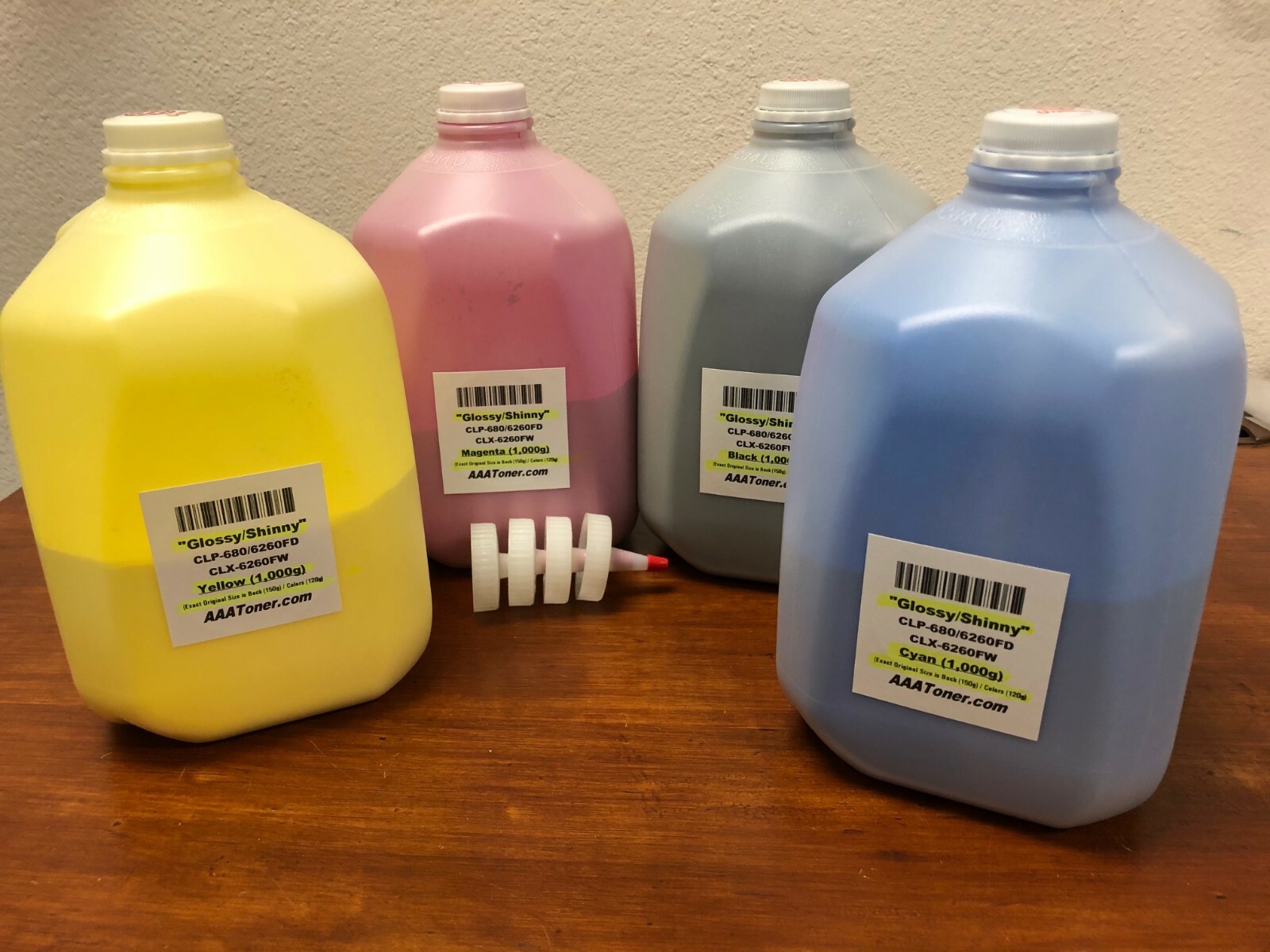 (4,000g) GLOSSY Toner Refill for Samsung CLP-680, CLX-6260FR, CLX-6260FW - BULK