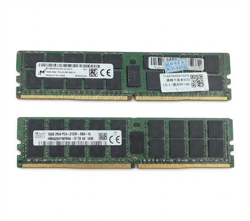 Micron 16GB DDR4 ECC RDIMM PC4-2133P 2133MHz Server Memory RAM