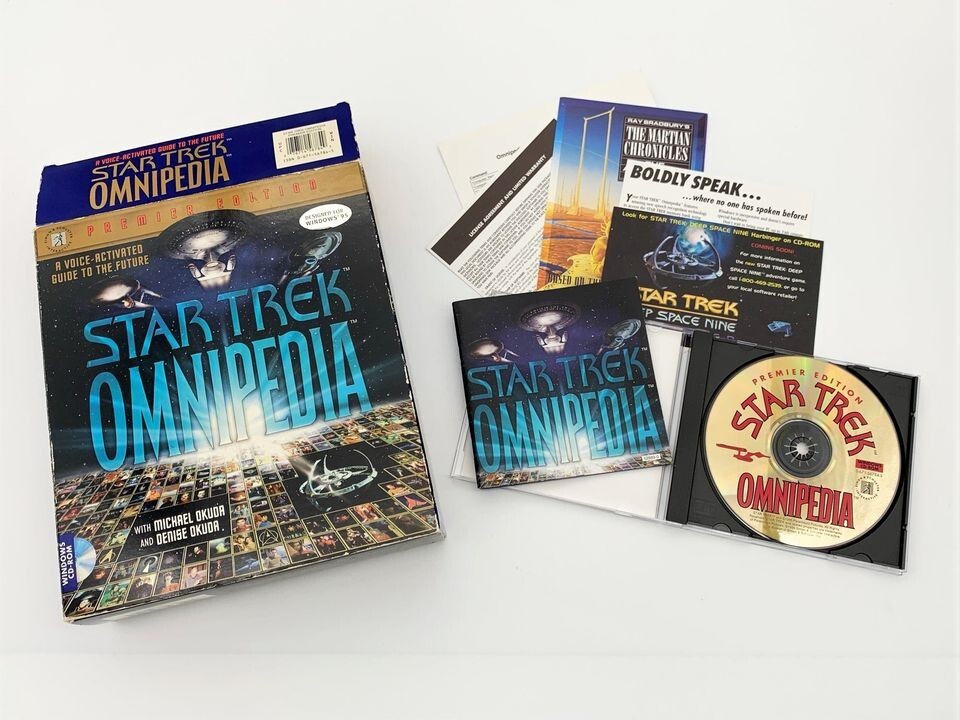 Star Trek Omnipedia Premier Edition, for Windows CD-ROM (Pre-owned)