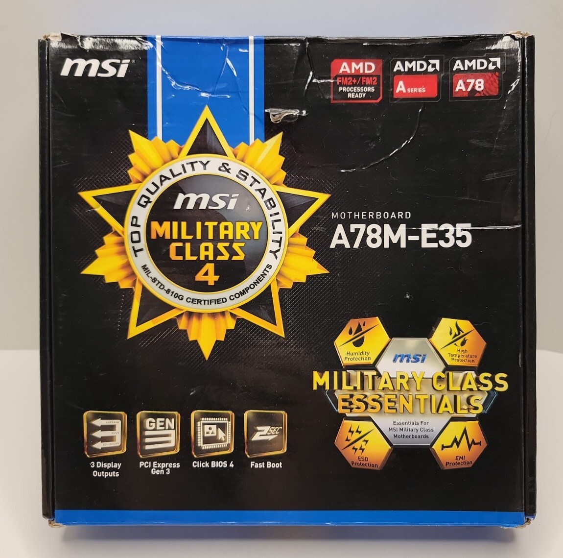 MSi A78M-E35, Socket FM2, AMD Motherboard
