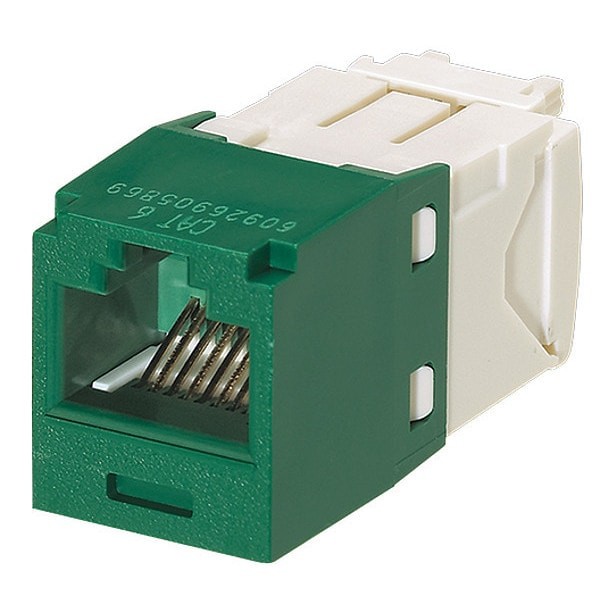 (1-PACK) PANDUIT CJ688TGGR Mini-Com TX6 Plus Modular Insert/KEYSTONE, GREEN, NIB