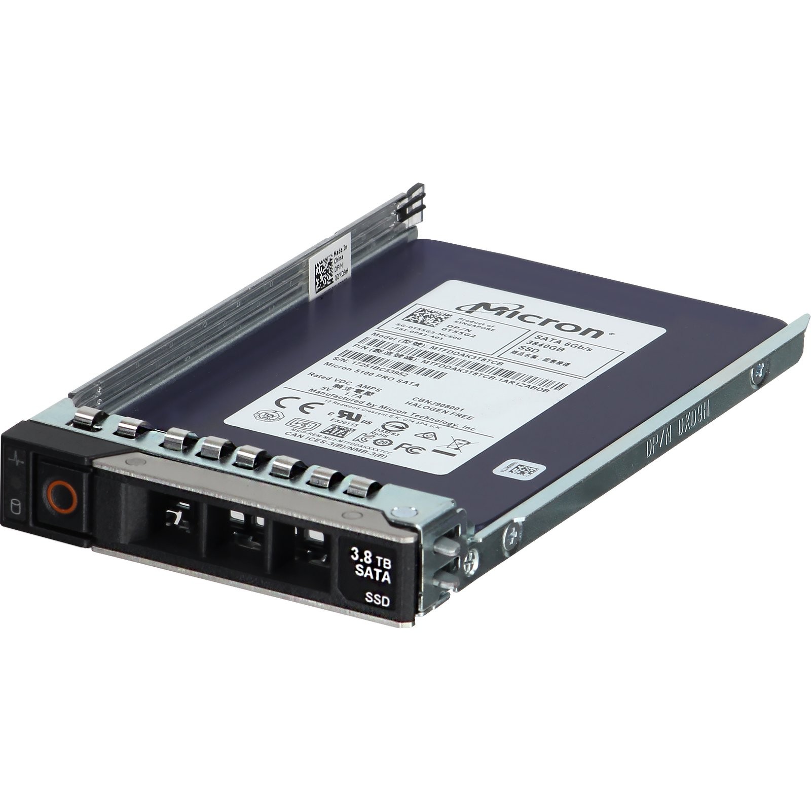 T55G2) -CO3 Dell 3.84TB 6Gbps SATA MU TLC SED 2.5 SSD 5100 Pro CPO
