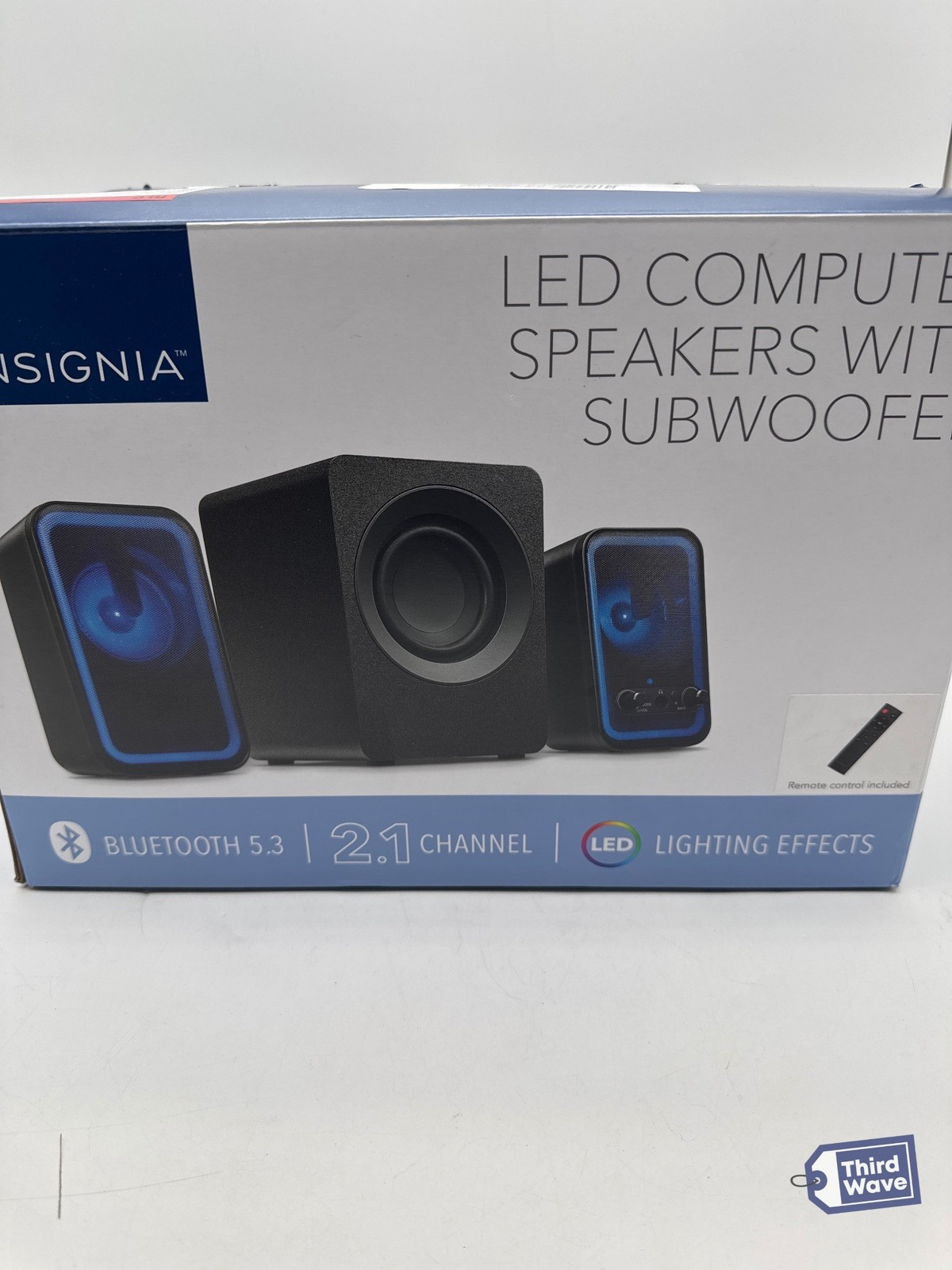 INSIGNIA 2.1 Computer Speaker System Bluetooth RGB NS-CSS2B6 (2)