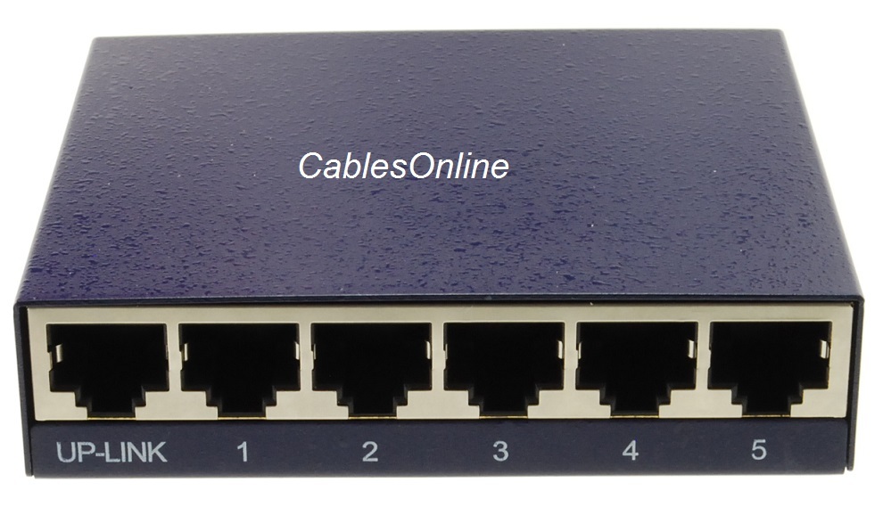 Bytecc 5+1-Port Compact Network 10/100 Ethernet Mini Switch Box with USB Power