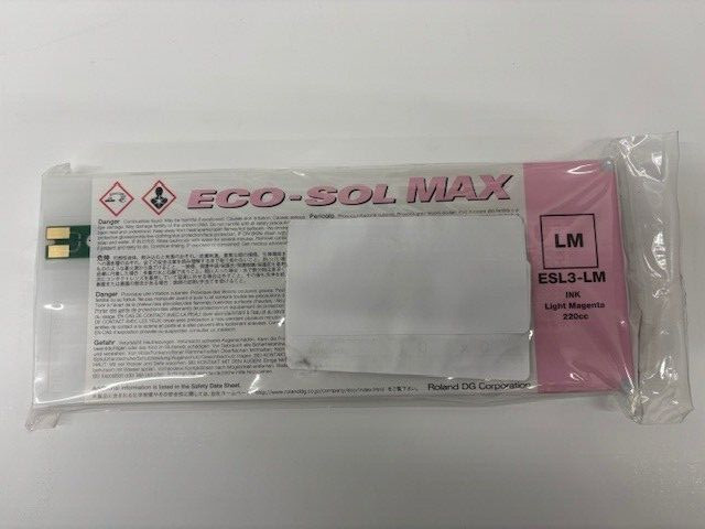 Roland Genuine ECO-SOL Max Light Magenta Ink ESL3-LM Light Magenta 220cc Sealed