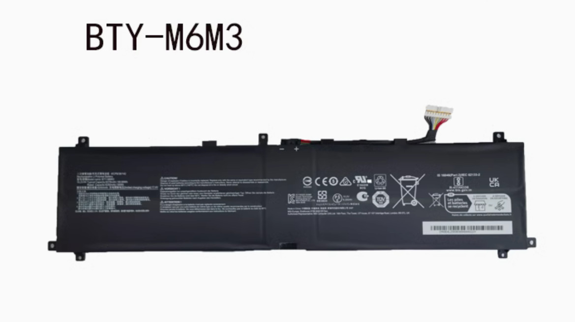 USA NEW Genuine 99.99Wh BTY-M6M3 Battery For MSI MS-15M1/15M2 MS-17S1/17S2 GE68H