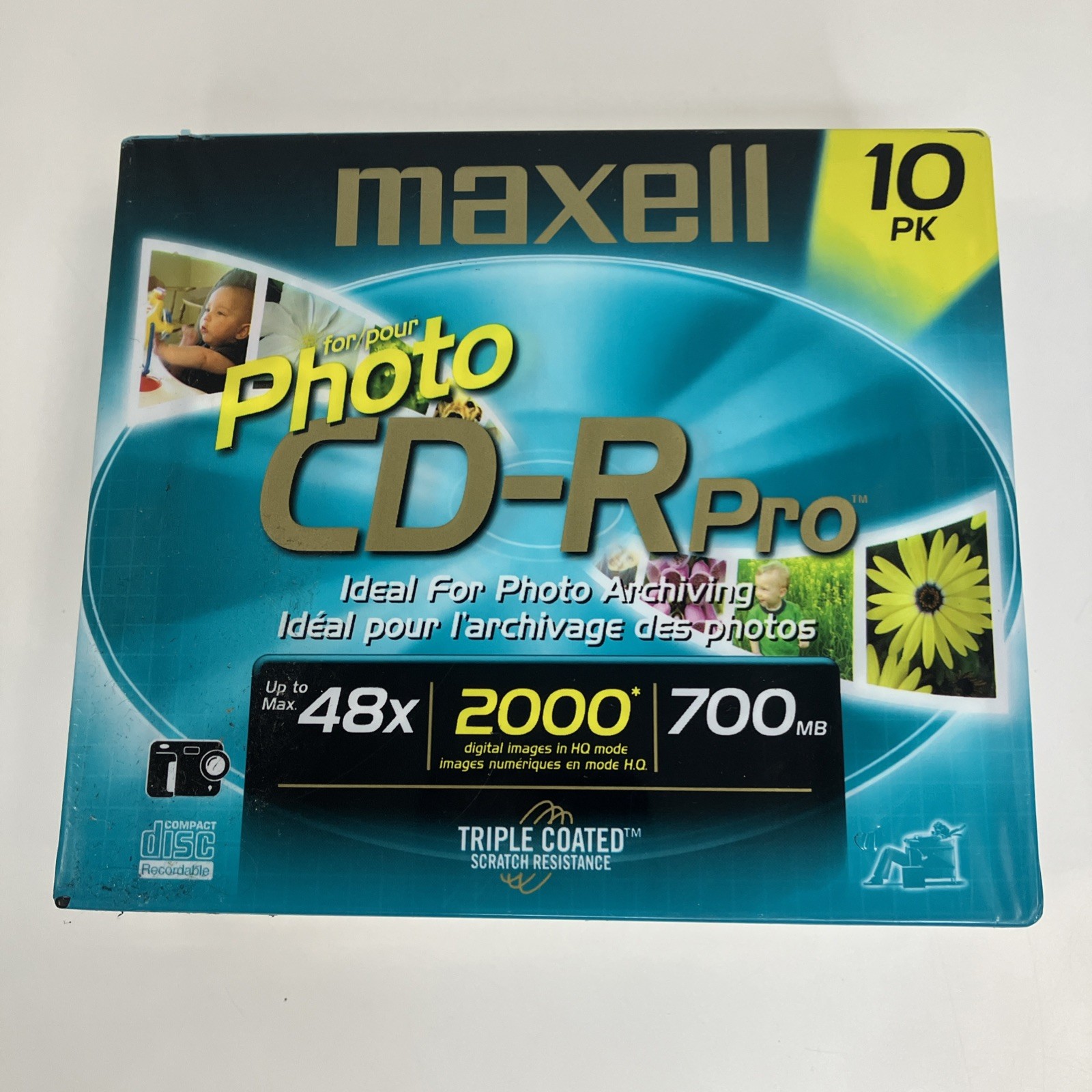 Maxell Photo CD-R Pro 700mb Professional Quality 10 Pack - NEW SEALED