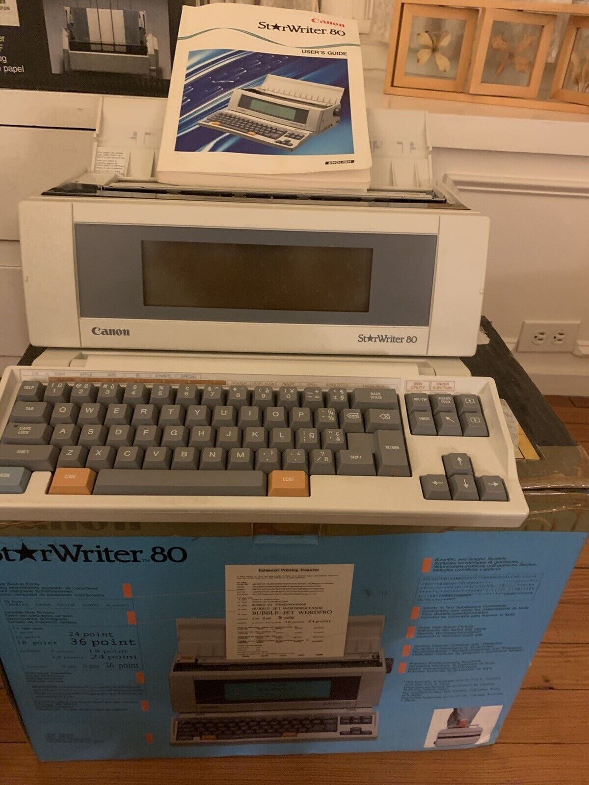 CANON Starwriter 80 (for parts) and User Guide