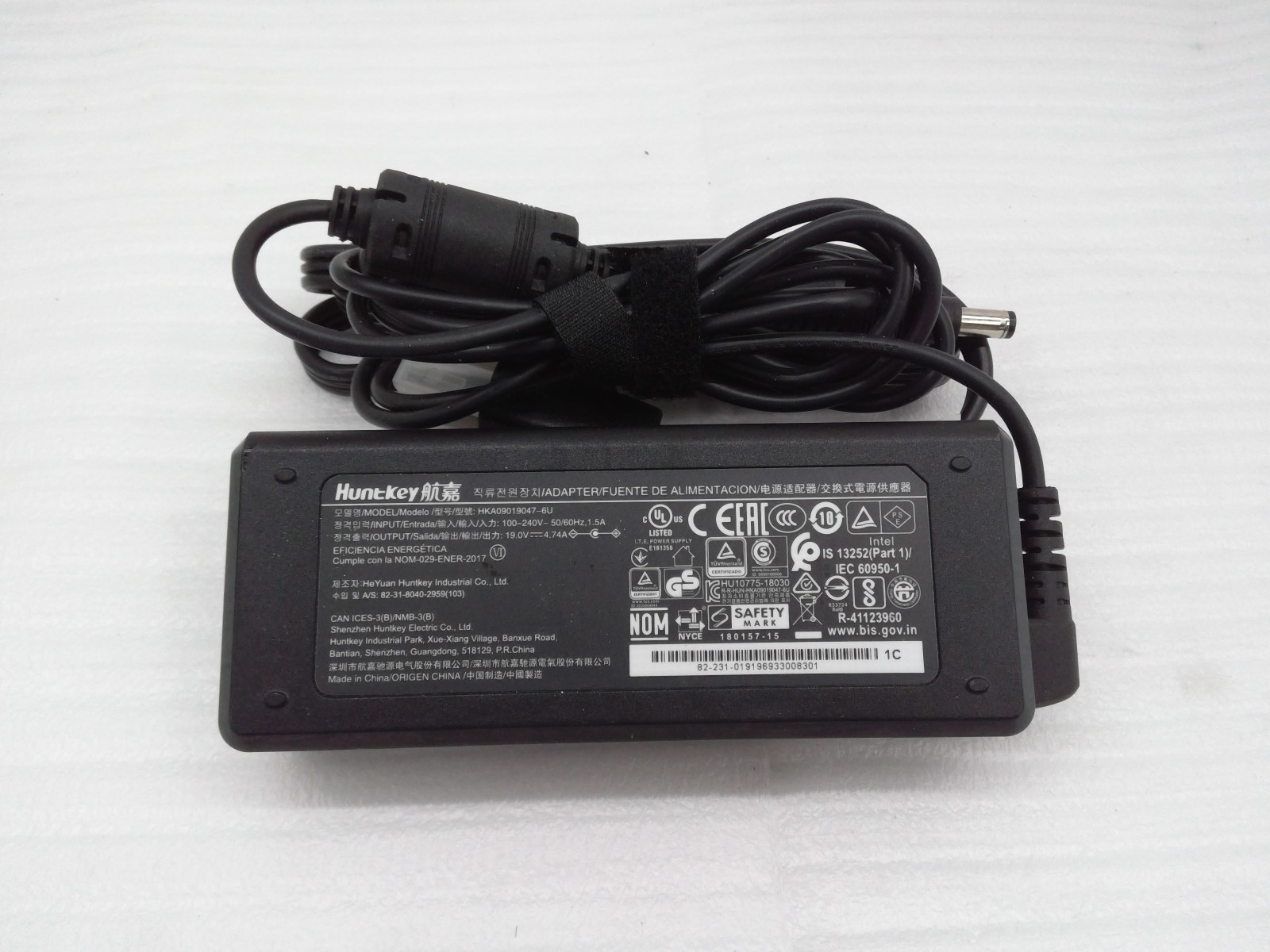 Huntkey 90W 19V 4.74A HKA09019047-Charger Adapter for Intel NUC10i3FNK 5.5*2.5mm