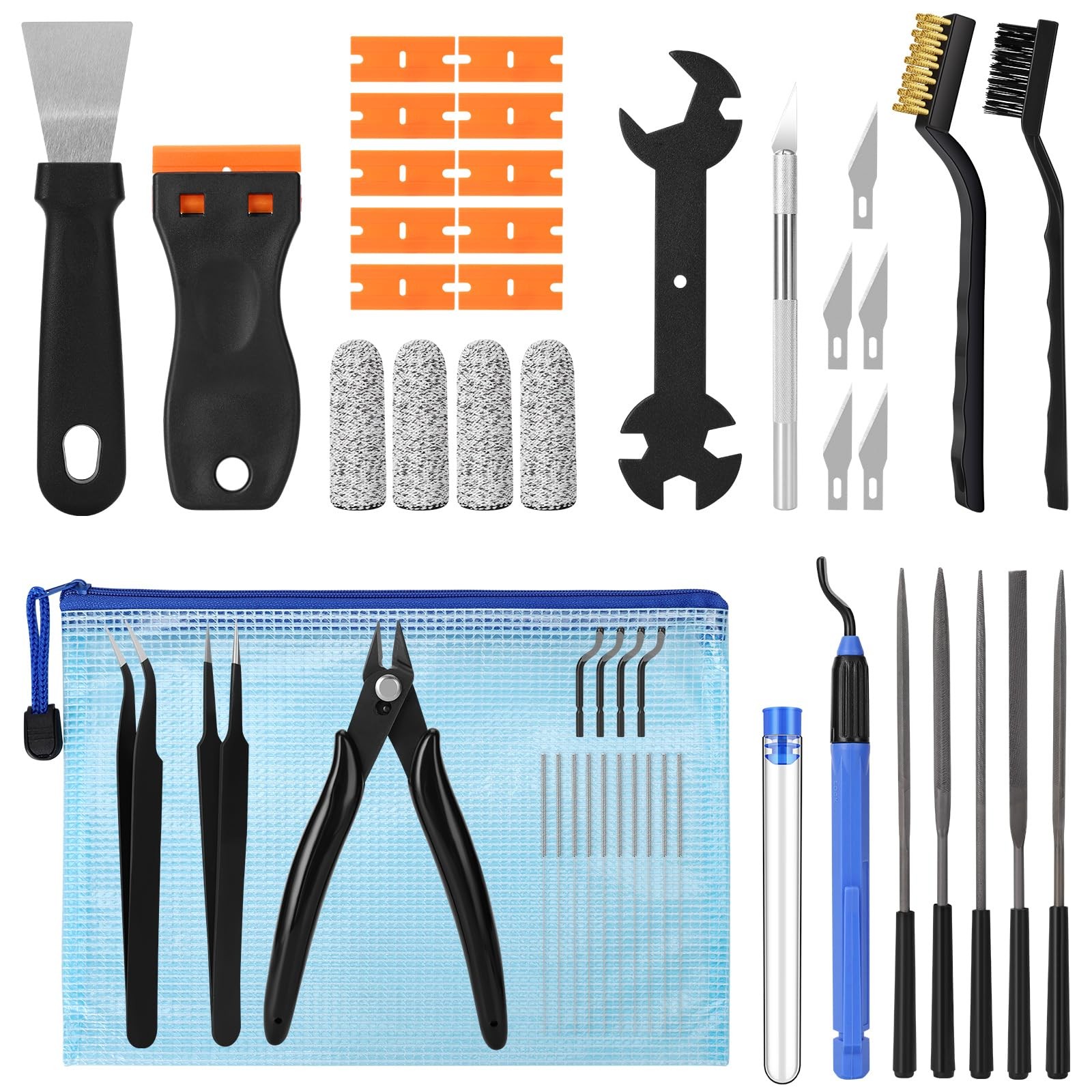 48PCS 3D Printer Tools, 3D Printer Tool Kit for 3D Printing Removing, Cleanin...