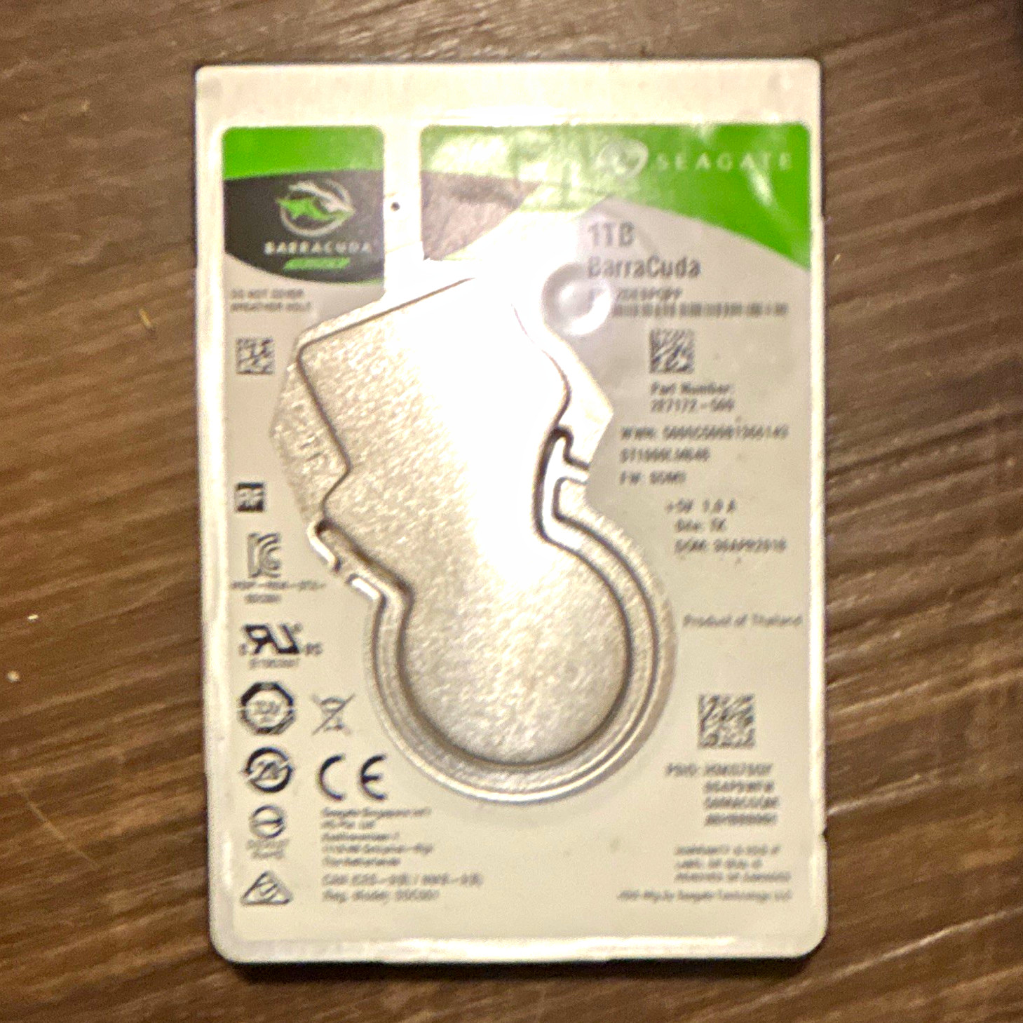 Seagate BarraCuda 1TB 2.5" SATA 5400RPM 128MB Internal Laptop HDD ST1000LM048