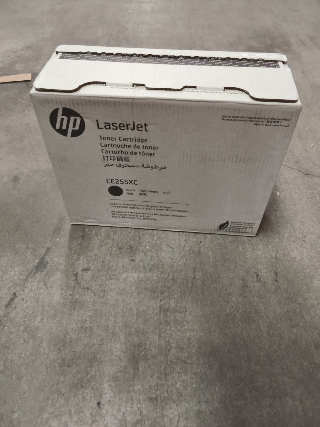 OPEN BOX HP 55X CE255XC Black Toner Cartridge