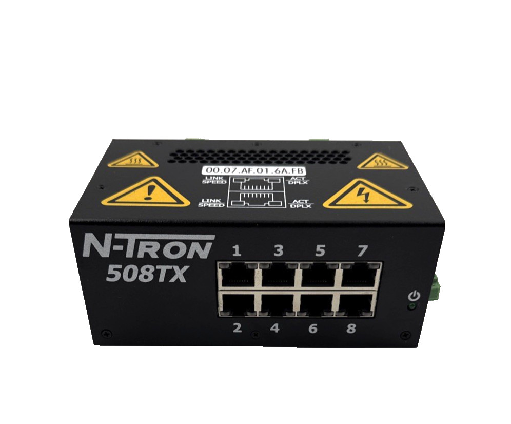 N-Tron 508TX-A 8 Port Ethernet Switch, 10-30V, 0.5A