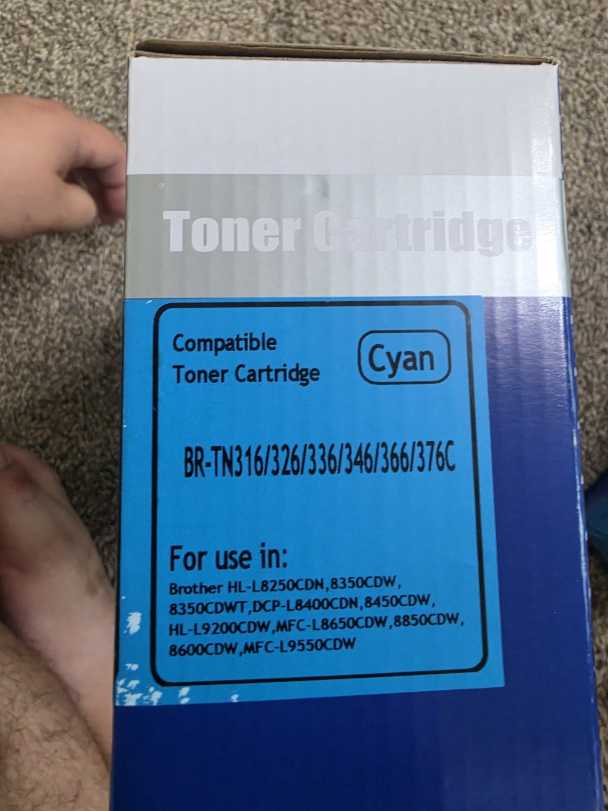 Premium Cyan Toner Cartridge Replacement Brother TN316 - TN376 CARTRIDGE