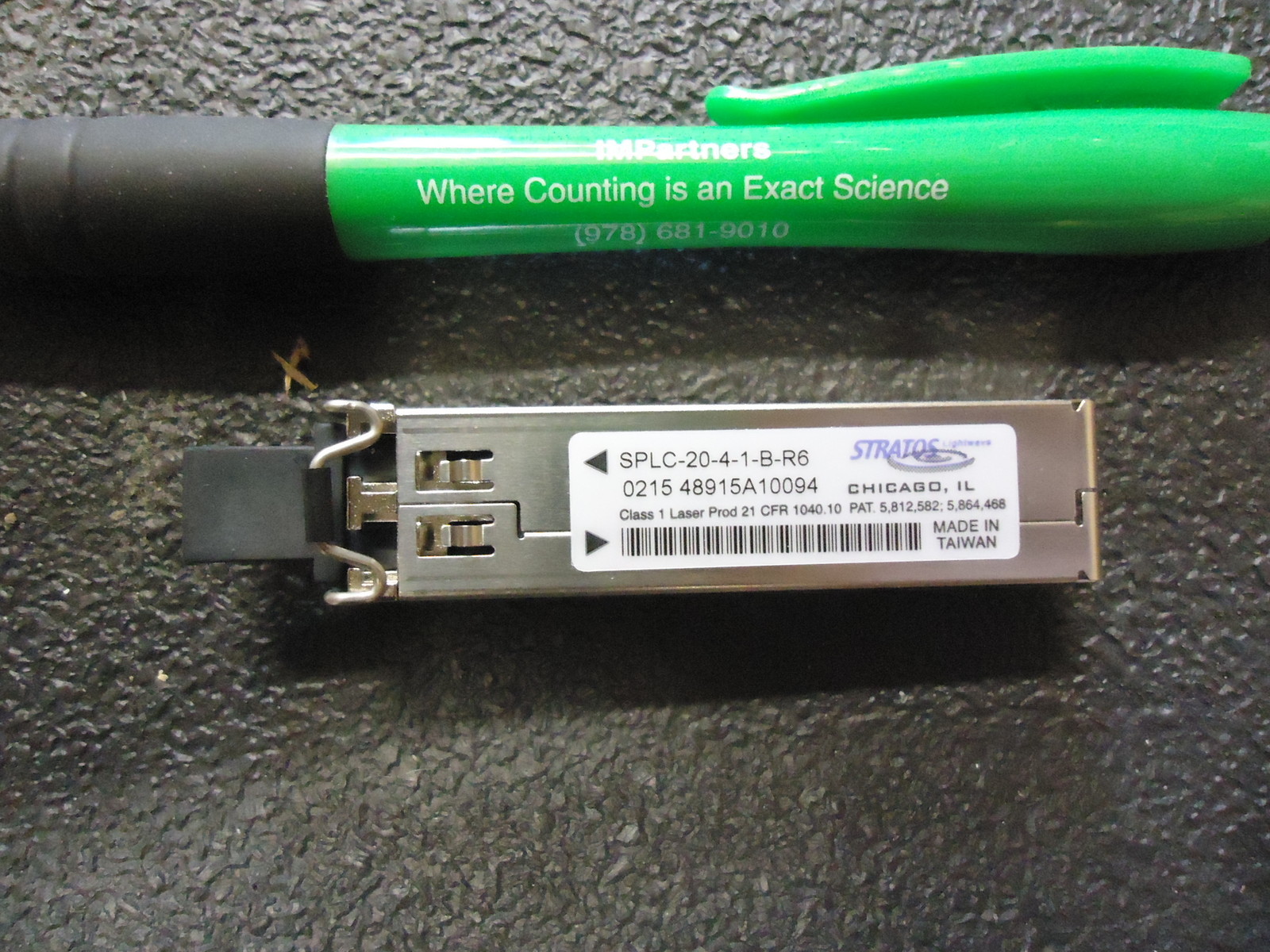 New, Stratos Lightwave, SPLC-20-4-1-B-R6 Optical Transceiver