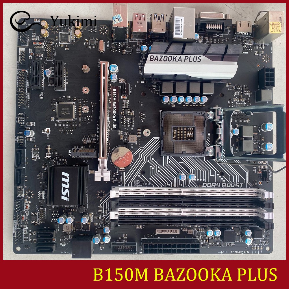 FOR MSI B150M BAZOOKA PLUS DDR4*4 LGA1151 HDMI DVI-D 64GB M-ATX Ｍotherboard