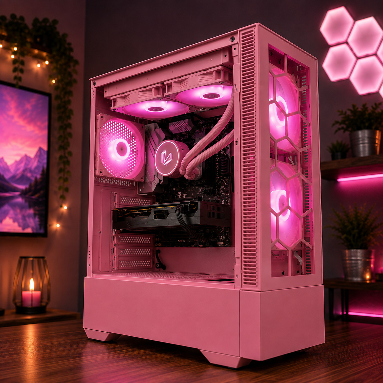 Ryzen 7 64GB RAM 1TB SSD Gaming Computer Desktop PC Nvidia RTX 5060