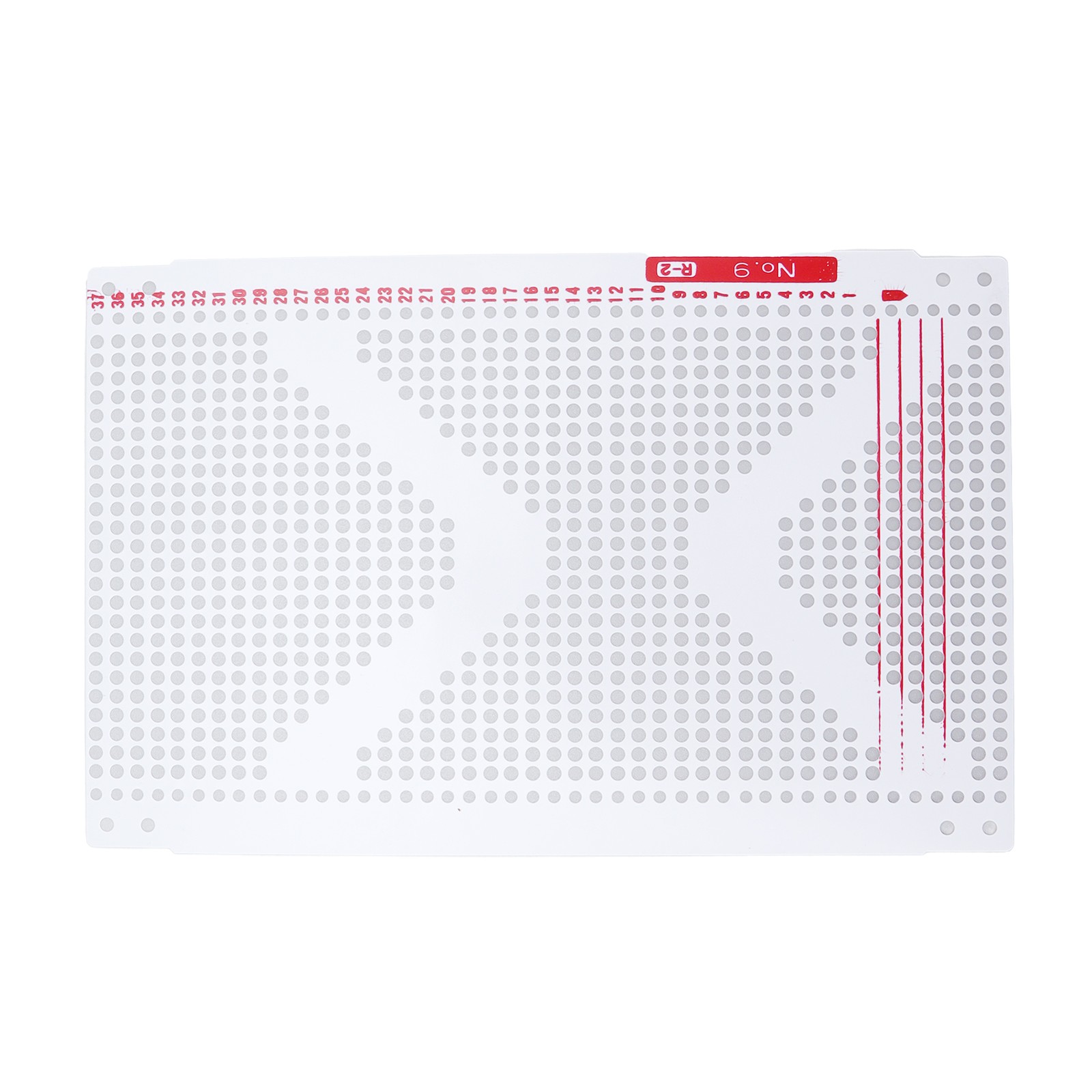 Hot 10Pcs Plastic Punch Cards For SRP325 SRP50 SRP60 SRP60N NO.1NO.10 Hole