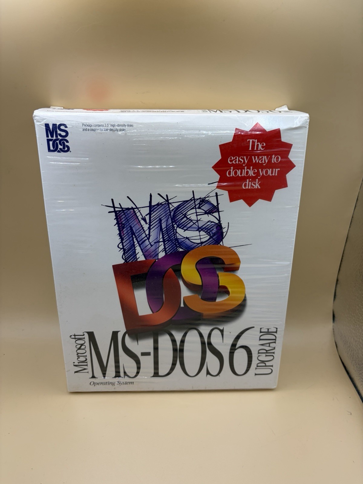 Microsoft MS DOS 6 Upgrade 3.5" Disks Operating System Unsealed, Complete