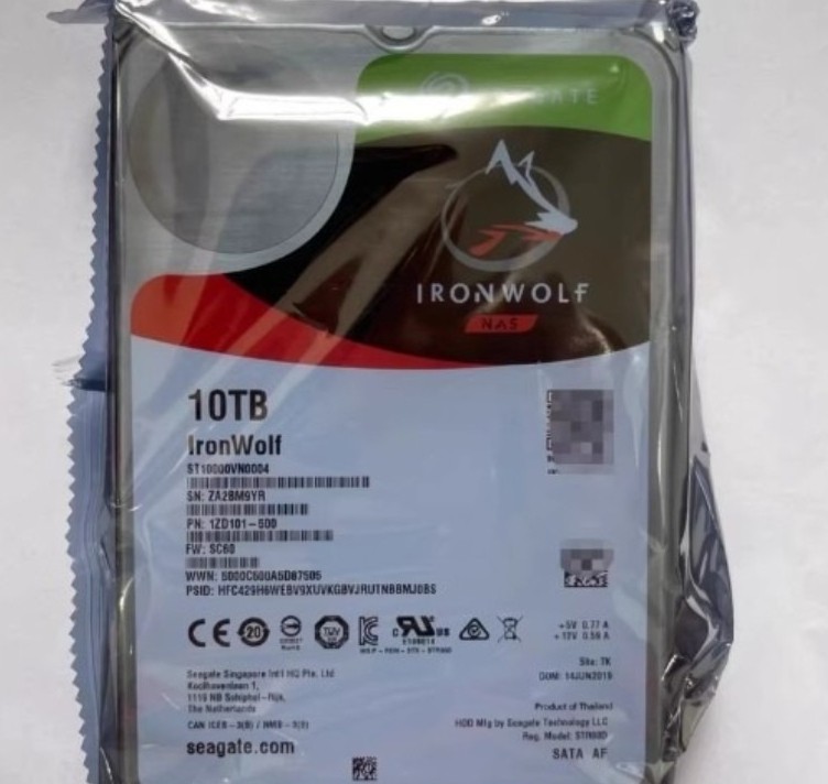for Seagate IronWolf Pro Single 7200RPM 3.5" 10TB ST10000VN0004 SATA NAS HDD