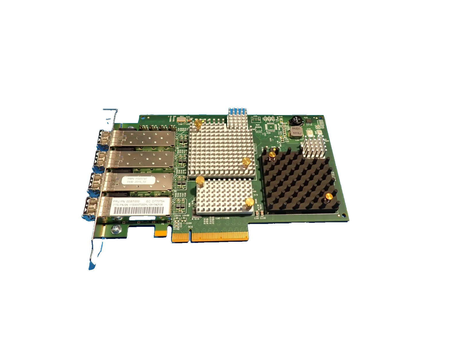 Lot of 10 IBM 00WT000 PCIe2 8Gb 4-Port server Fibre Channel Network Adapter Card
